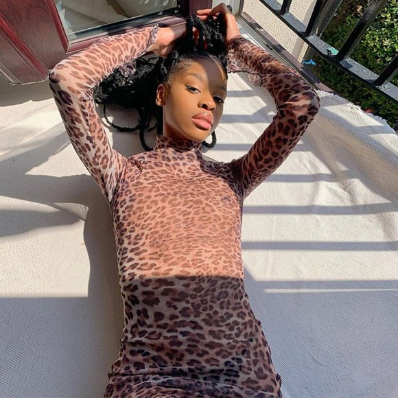 MINI CHEETAH DRESS - Picture 6 of 7